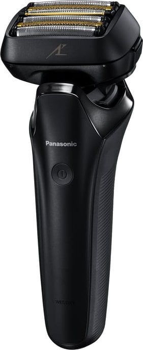 Aparate de ras electrice - Aparat de ras Panasonic Aparat de ras electric Panasonic ES-LS6A cu 6 lame (cap flexibil 22D, motor liniar, senzor de bărbierit, aparat de tuns, tehnologie japoneză Blade), negru