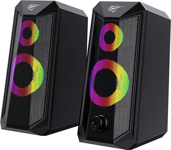 Boxe pentru computer Havit SK202 2.0 RGB (negru)