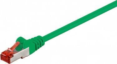 Cablu de corecție Goobay CAT 6, S/FTP (PiMF), verde - Lungime cablu 0,25 m