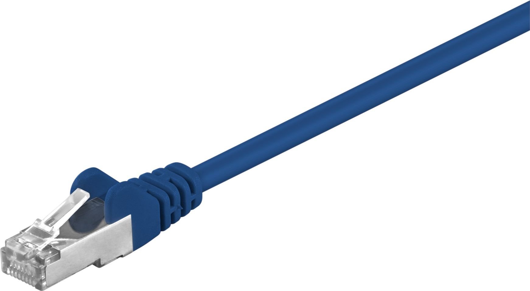 Cablu de corecție Goobay F / UTP cat. 5e CCA albastru 1,5 m (95532)