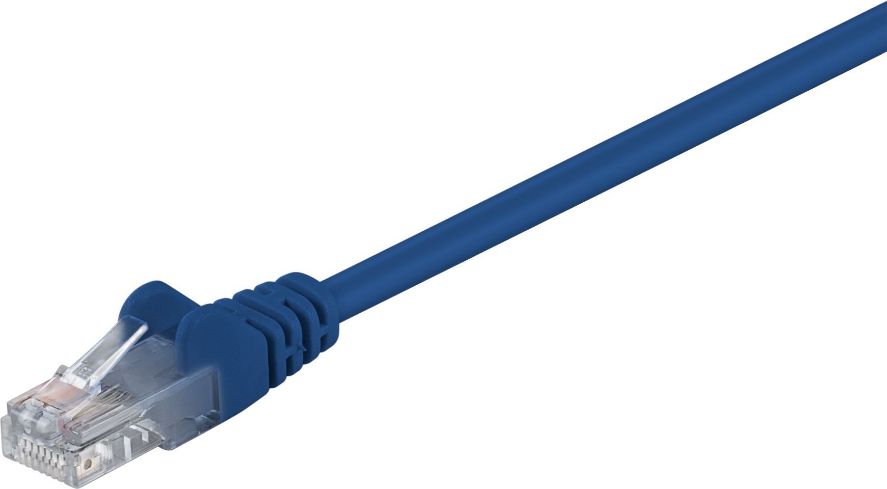 Cablu goobay Cablu patch Crossover U / UTP cat. 5e CCA 2m albastru (68355)