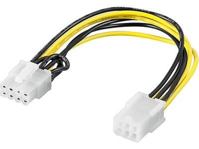 Cablu adaptor alimentare PCI express 6p - 8p Goobay