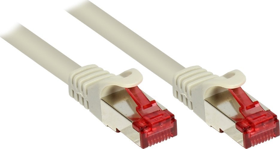 Good Connections RNS Patch Cable with Rastnasenschutz, Cat. 6, S/FTP, PiMF, PVC, 250MHz, gray, 0,25m, Good Connections (8060- 003)