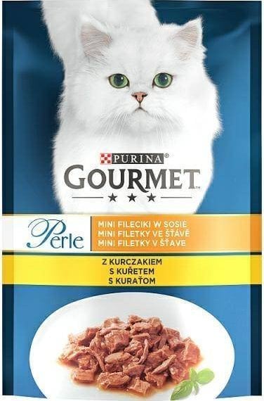 Gourmet Gourmet Perle Mini Files de Pui 85g, plic pentru pisica