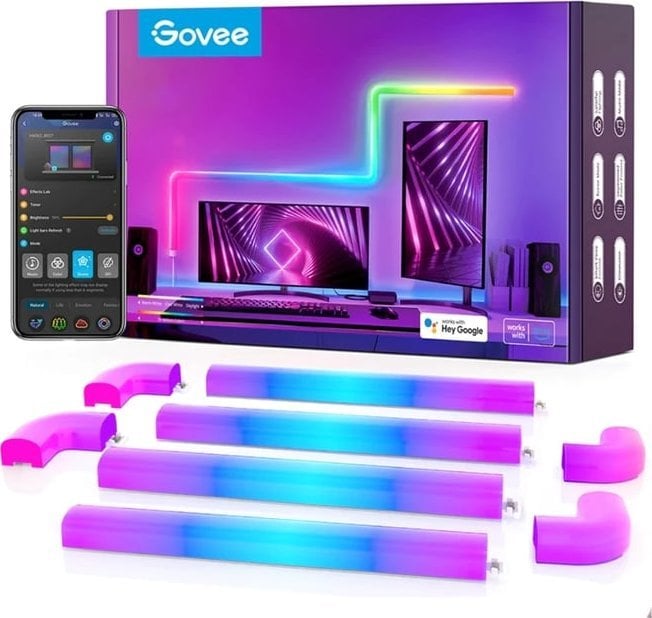 Televizoare - Govee Govee Glide (8+4) SMART LED TV, TV, jocuri, acasă - RGBIC