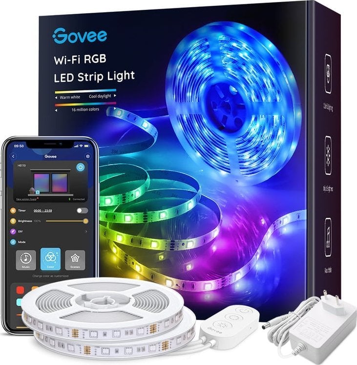 Govee Govee H6110 10m | bandă LED | WiFi, Bluetooth, RGB