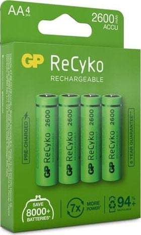 Baterie GP ReCyko+ AA / R6 2600mAh 4 buc.