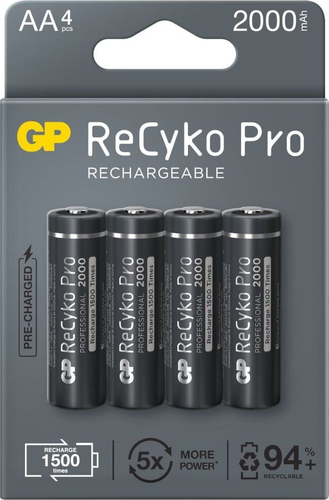 Baterie GP ReCyko Pro AA / R6 2000mAh 4 buc.