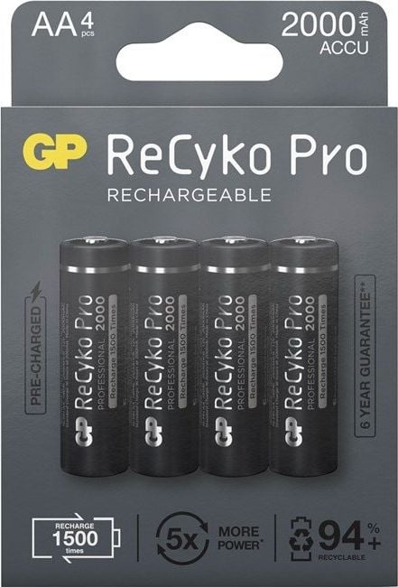 Baterie GP ReCyko Pro AA / R6 2000mAh 4 buc.