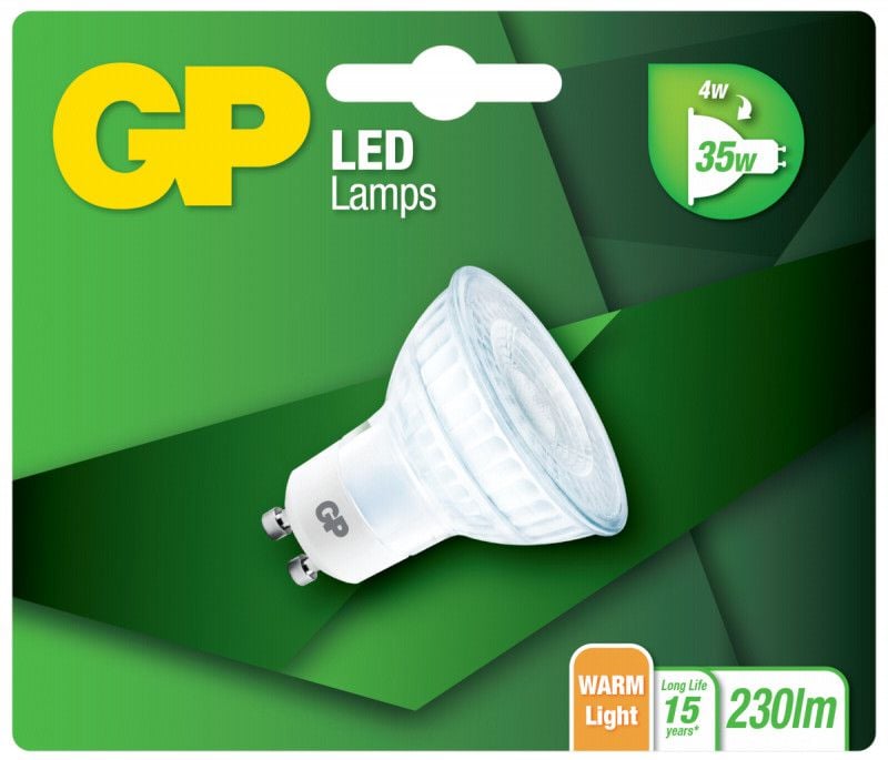 De iluminat cu LED GU10 Reflector, Sticla, 4W (080169-LDCE1)
