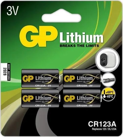 GP LITHIUM BATTERY CR123A