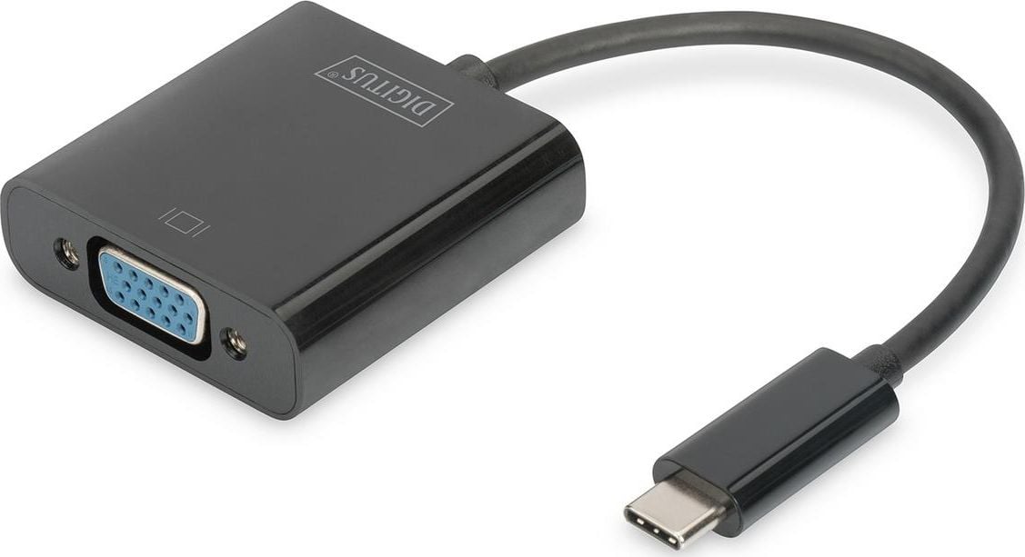 grafică VGA adaptor 1080p FHD USB 3.1, negru, lungime. 15cm-DA-70853