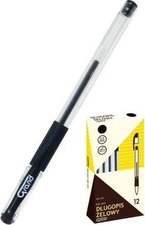 Pen Grand Gel GR-101 negru 12 buc (409978)