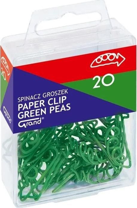 Grand Paperclips mazăre verde T4 30mm 20buc GRAND