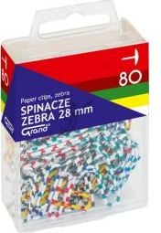 Paperclips 28 mm Zebra 80szt. (WIKR-976403)