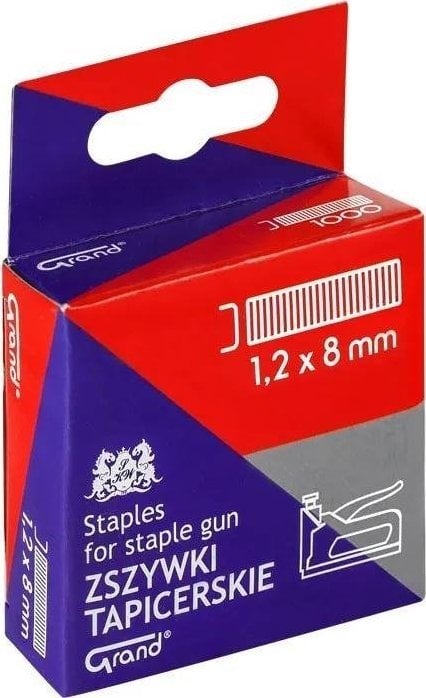 Grand Staples pentru capsator/preluator de tapiterie 1.2x8mm