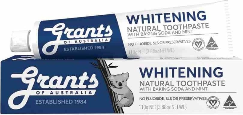 Grants of Australia GRANTS OF AUSTRALIA_Pasta de dinti naturala albitoare cu bicarbonat de sodiu si menta pasta de dinti naturala fara fluor 110g