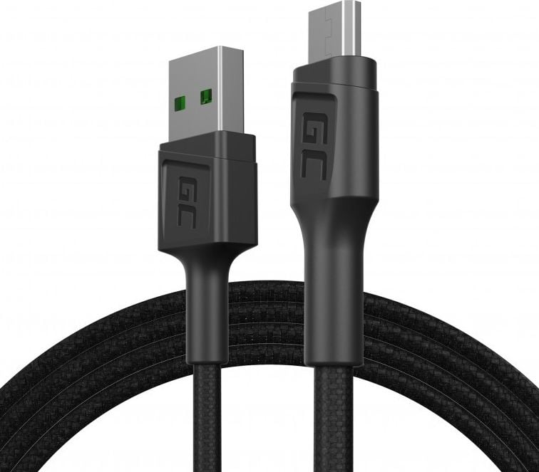 Green Cell USB-A - cablu microUSB 1,2 m negru (KABGC20)