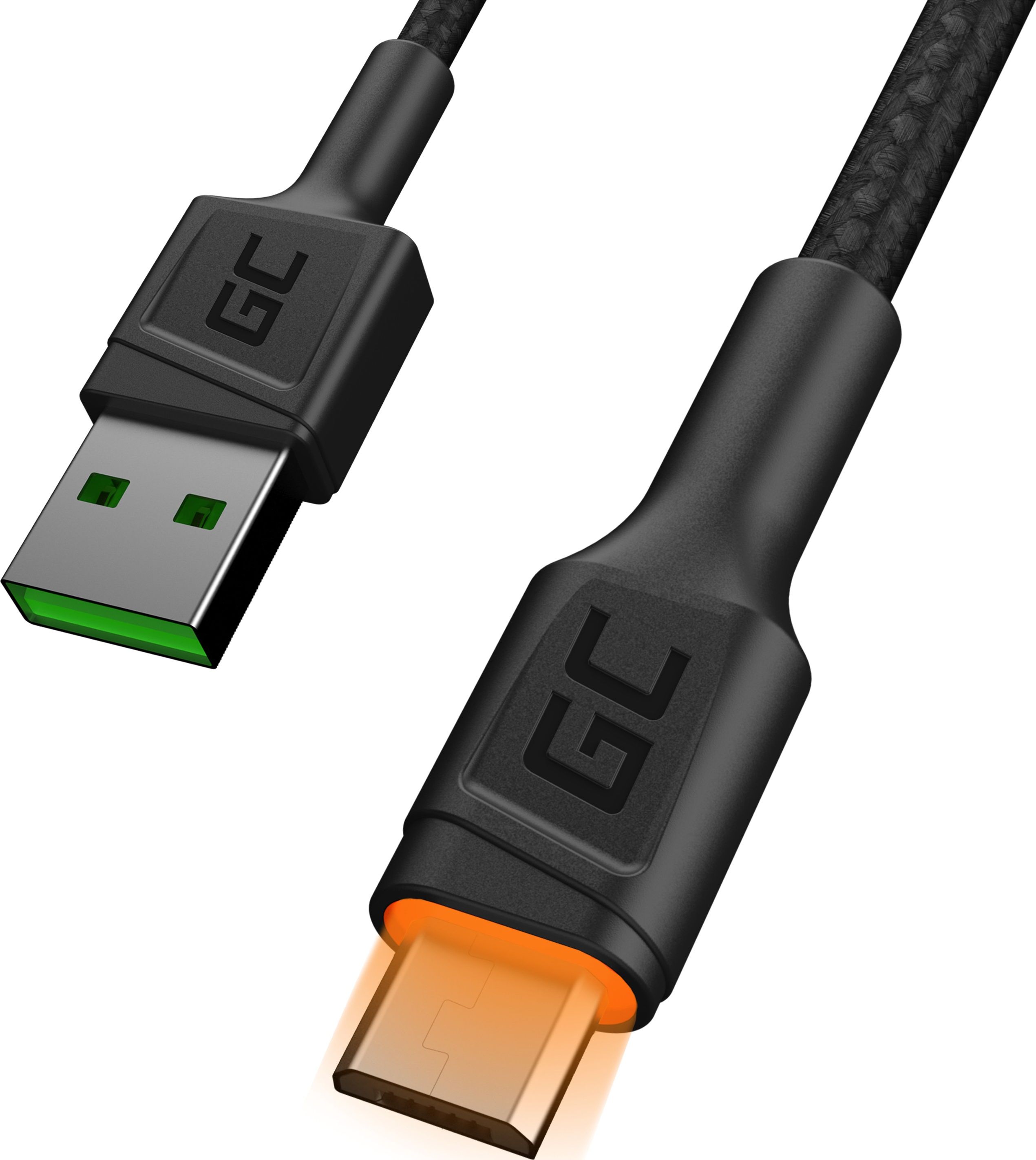 Green Cell USB-A - cablu microUSB 2 m portocaliu (KABGC11)