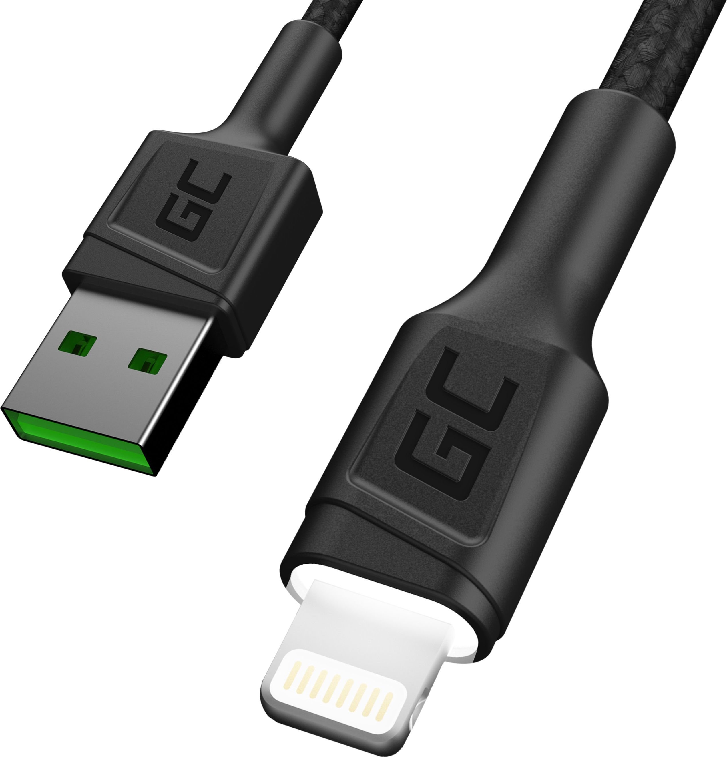 Green Cell USB-A - Cablu USB Lightning 2 m negru (KABGC12)