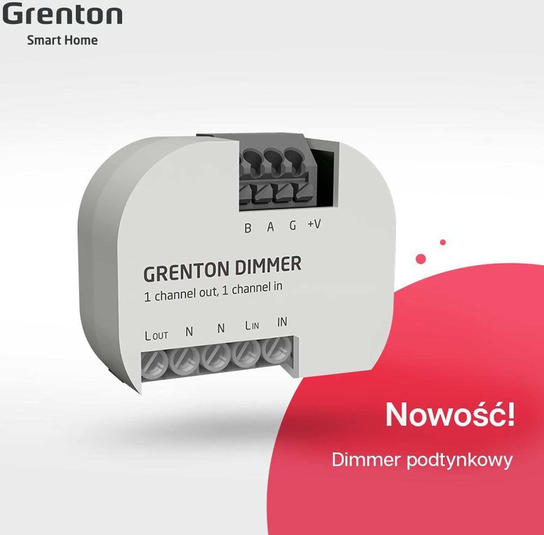 Grenton GRENTON - DIMMER, FLUSH, TF-Bus (2.0)