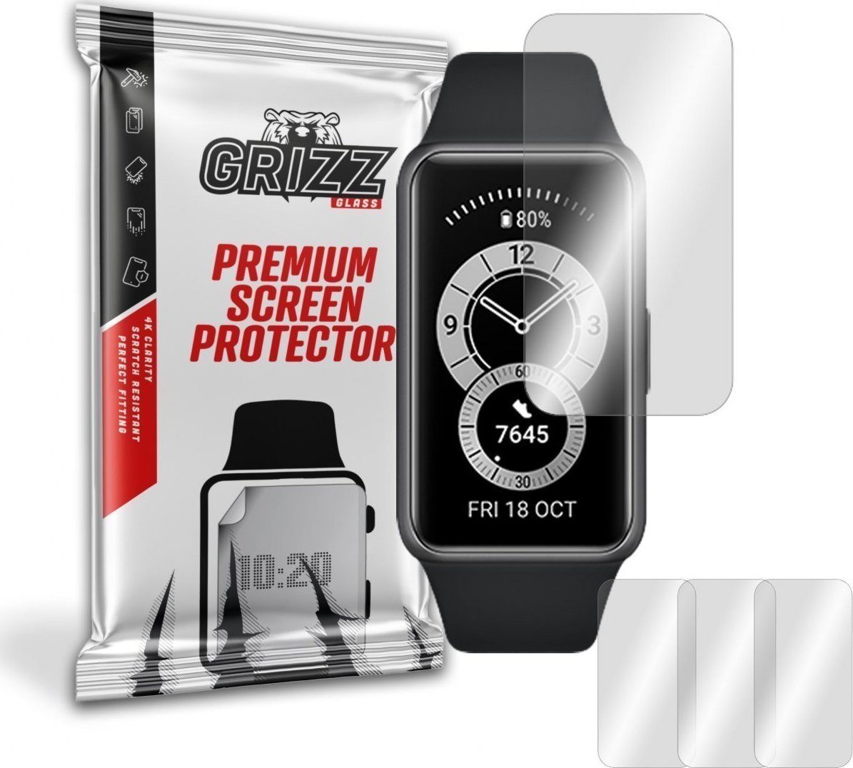 Accesorii Smartwatch - Film GrizzGlass Huawei Band 6 Grizz Hidrogel