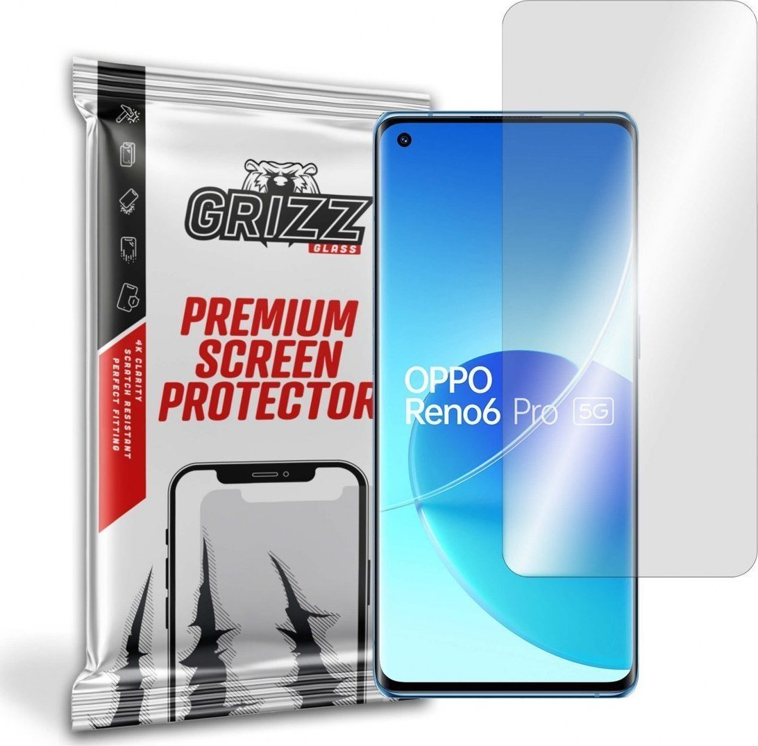 Folie de protectie Grizz Glass, Hydrogel, Compatibil Oppo Reno 6 Pro, Transparent