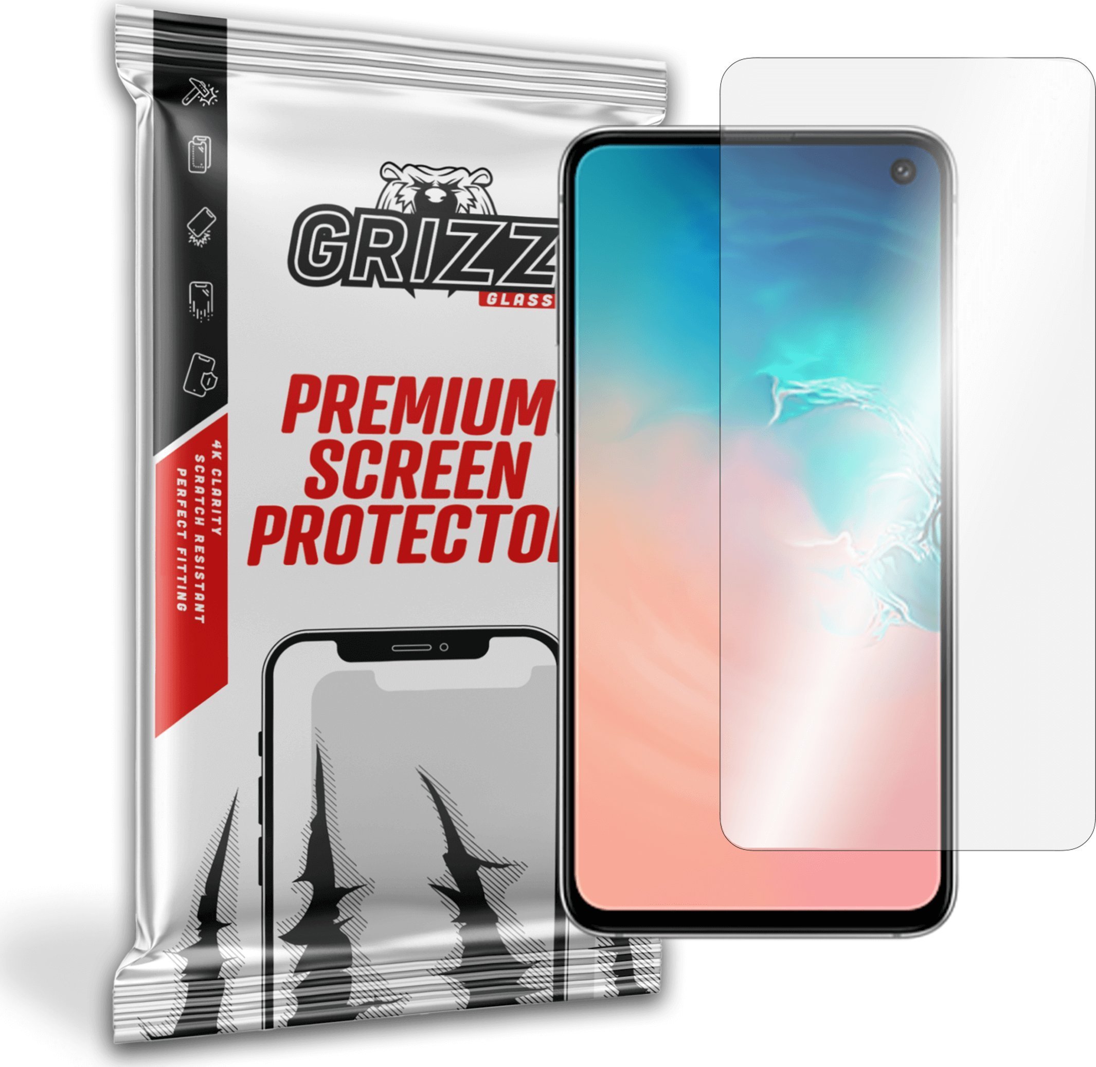 Folii protectie telefoane - Folie protectie telefon, Grizz Glass, Hydrogel, Silicon, Compatibil cu Samsung Galaxy S10e, Transparent