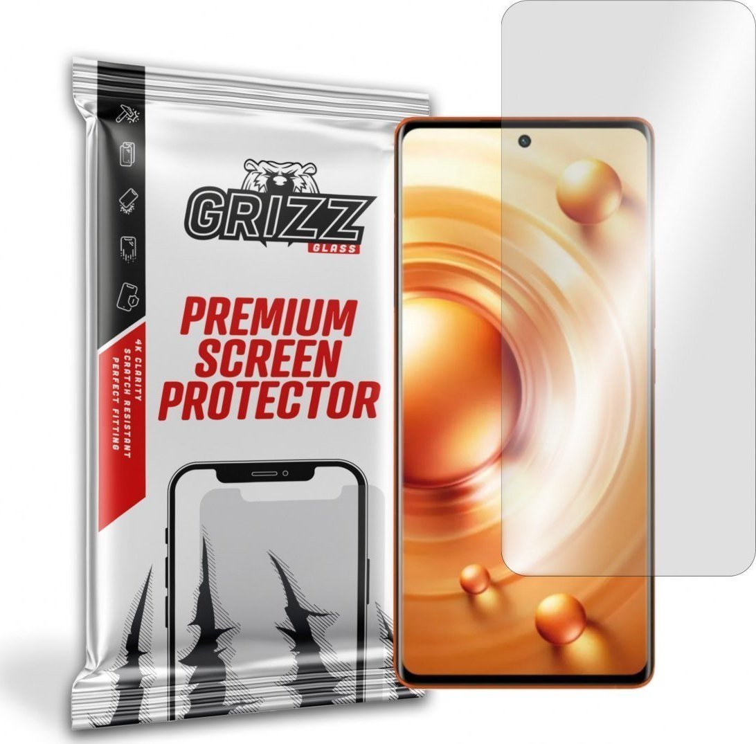 Folie protectie ecran GrizzGlass HydroFilm pentru Vivo X80 Pro, Hidrogel, Transparent