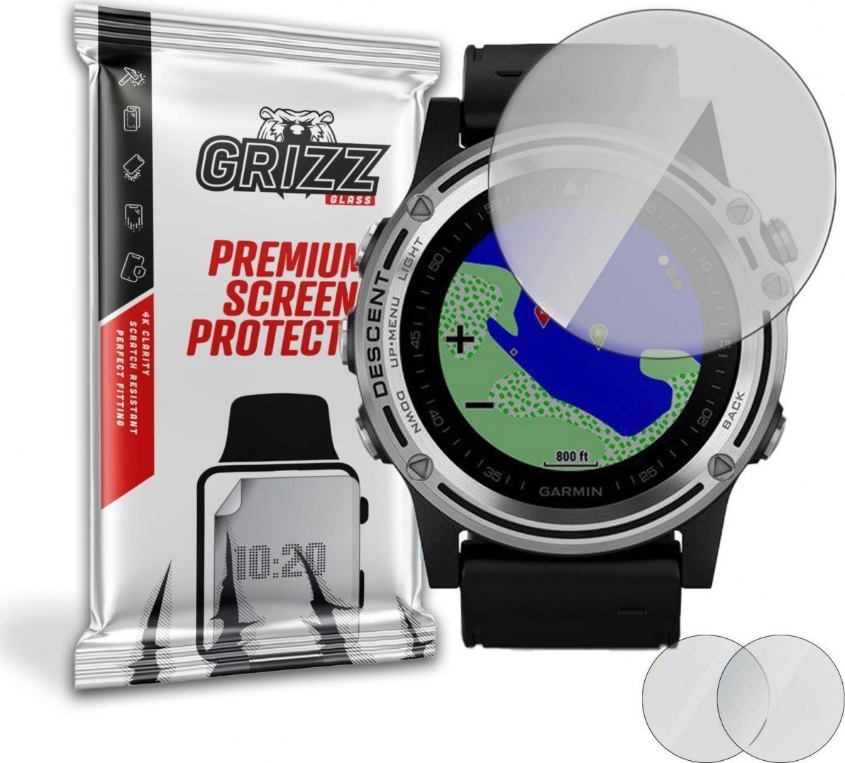 Film mat GrizzGlass Grizz Garmin Descent Mk1