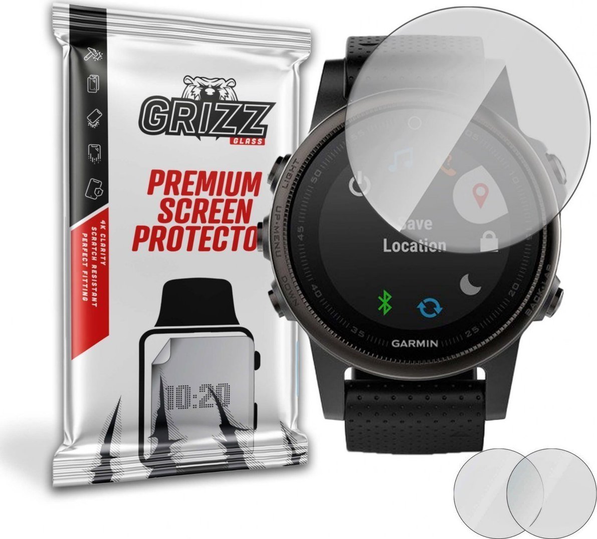 Film GrizzGlass Garmin Fenix 5S Grizz Mat