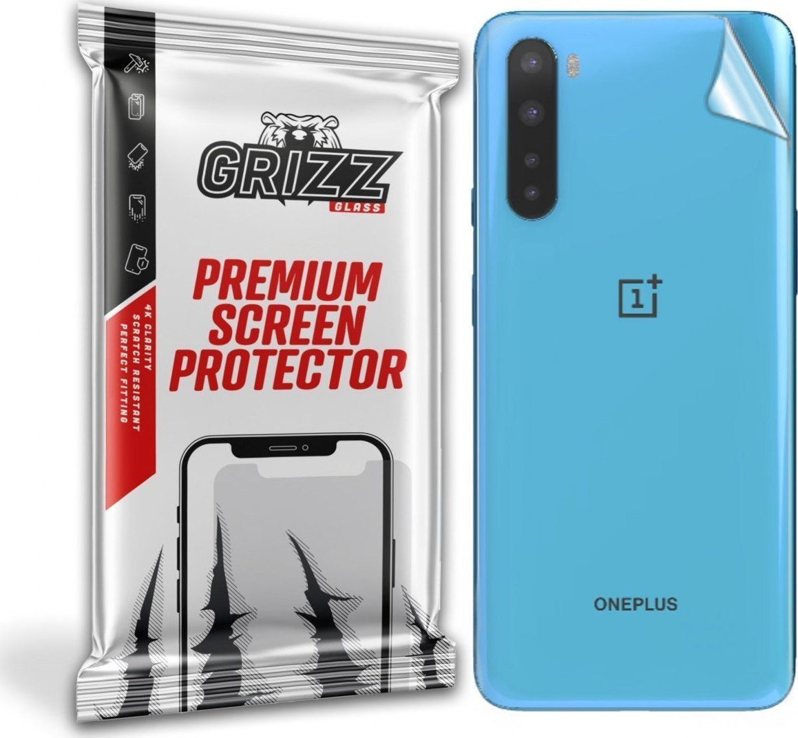 Folie protectie spate, GrizzGlass UltraSkin folie spate pentru OnePlus Nord CE 5G, Transparent