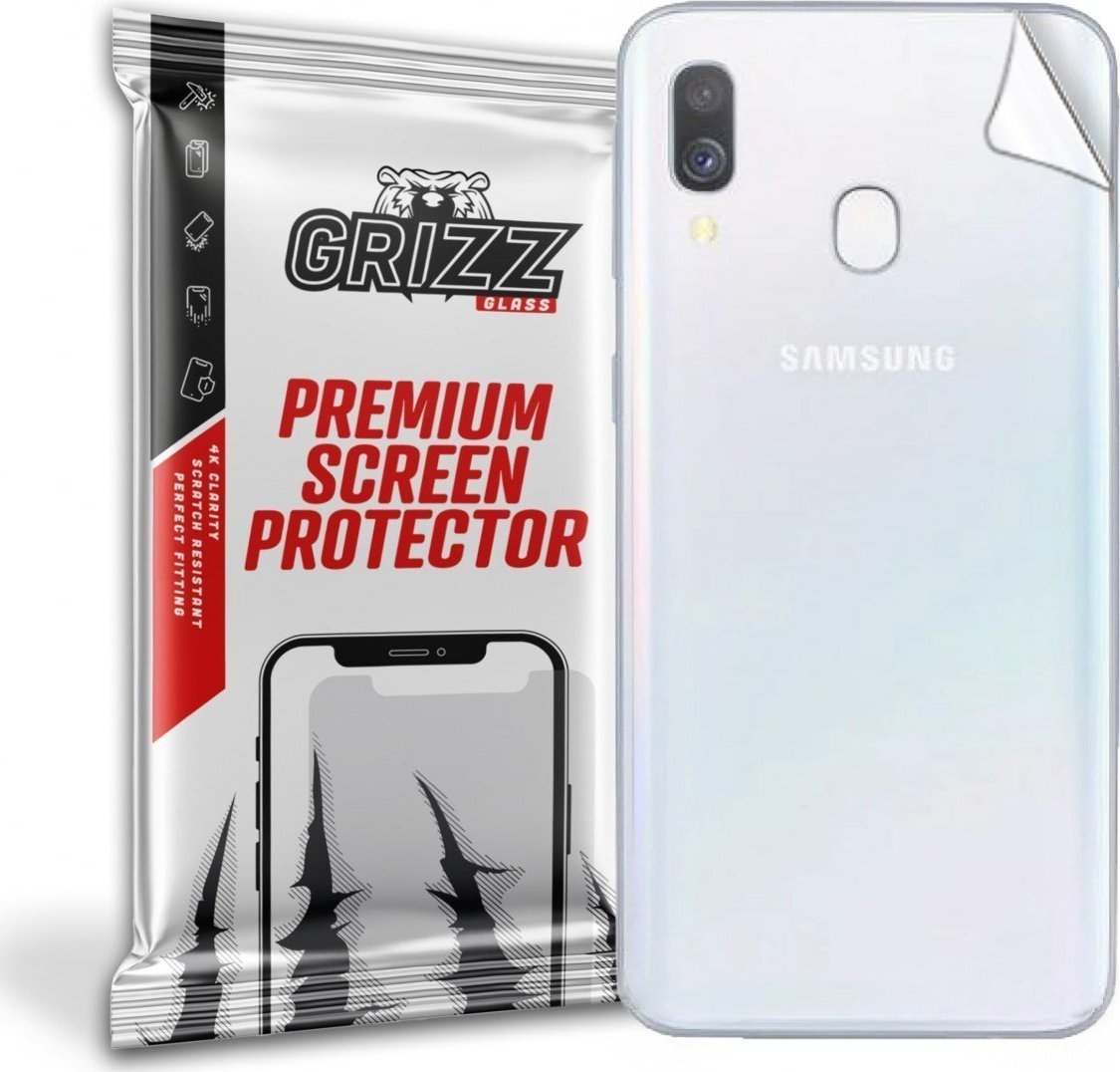 Folie protectie spate, GrizzGlass UltraSkin folie spate pentru Samsung Galaxy A40, Transparent