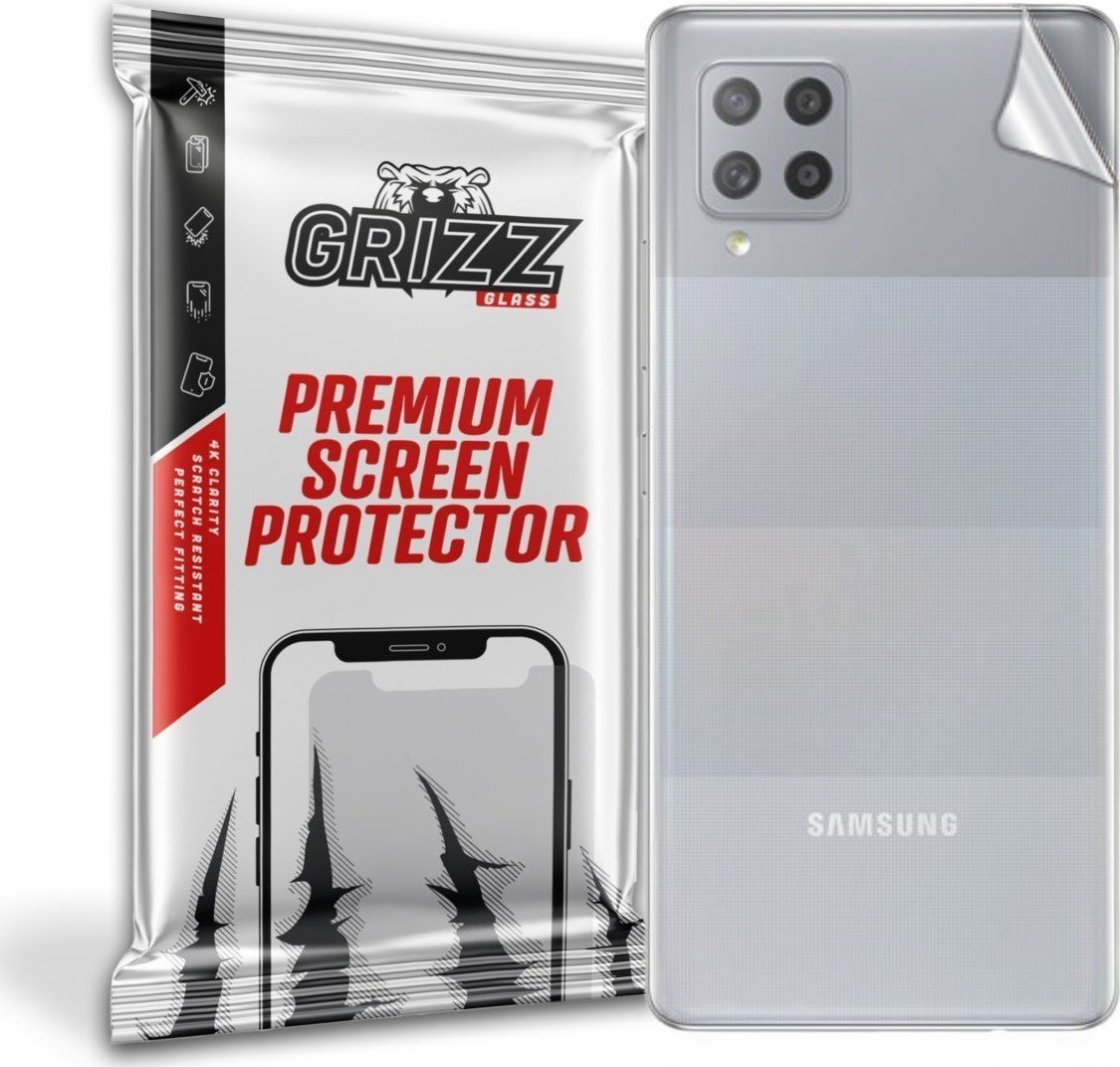Folie protectie spate, GrizzGlass UltraSkin folie spate pentru Samsung Galaxy A42 5G, Transparent