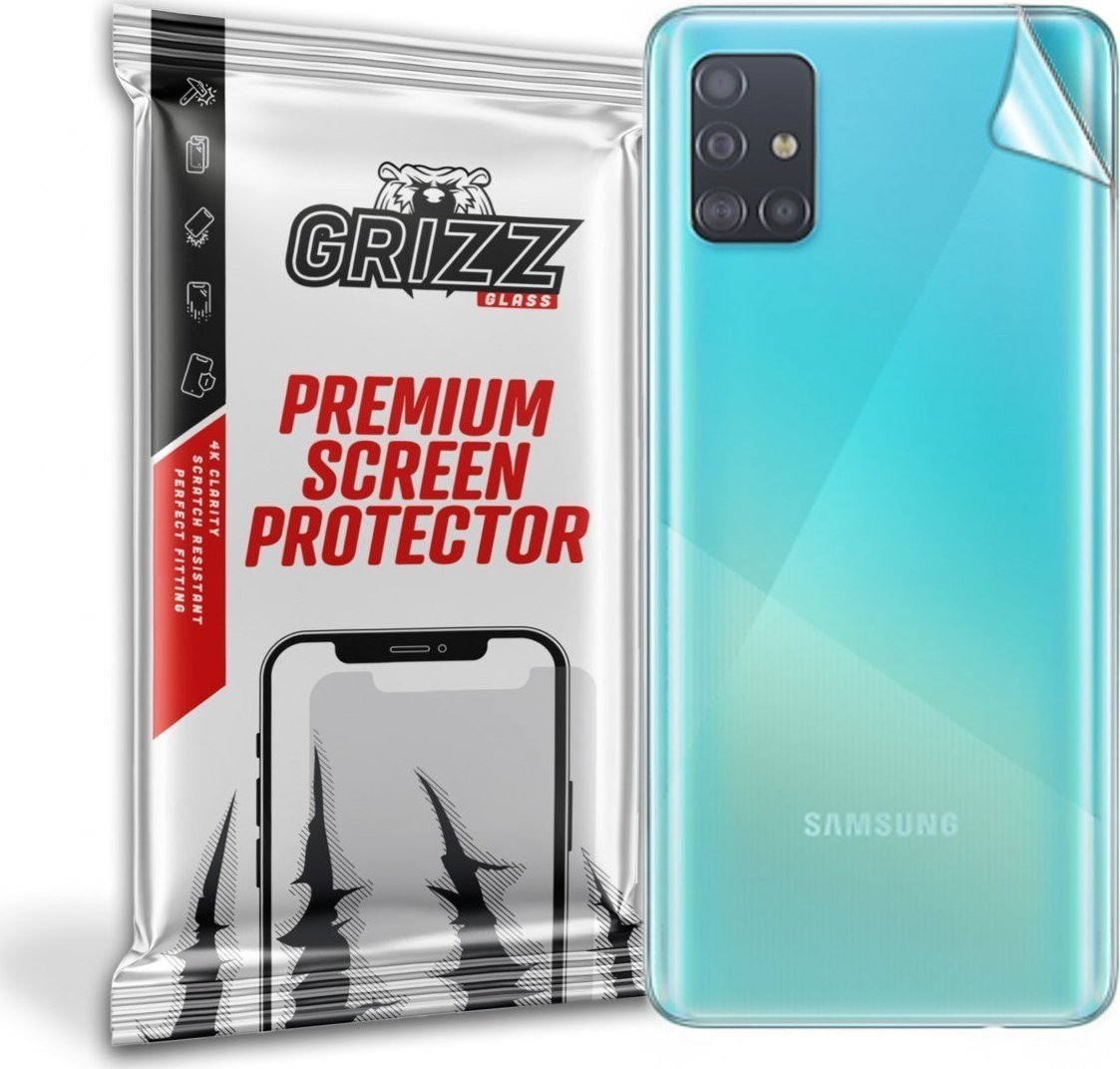 Folie protectie spate, GrizzGlass UltraSkin pentru Samsung Galaxy A51