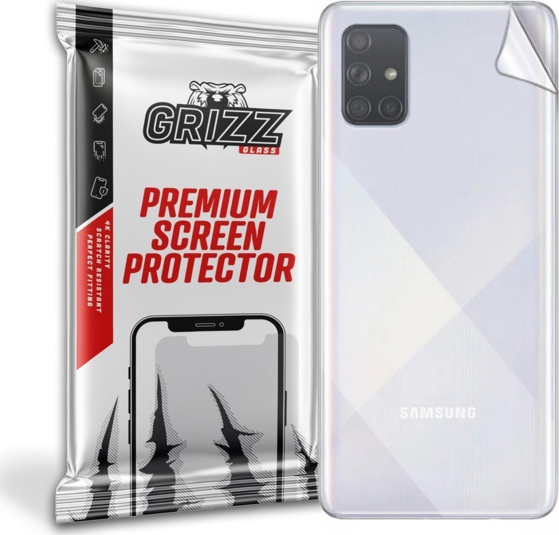 Folie protectie spate, GrizzGlass UltraSkin folie spate pentru Samsung Galaxy A71 5G, Transparent