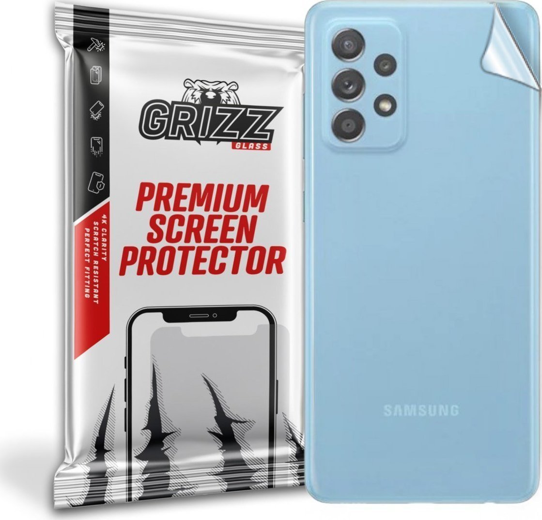 Folie protectie spate, GrizzGlass SatinSkin folie spate pentru Samsung Galaxy A72 4G, Transparent