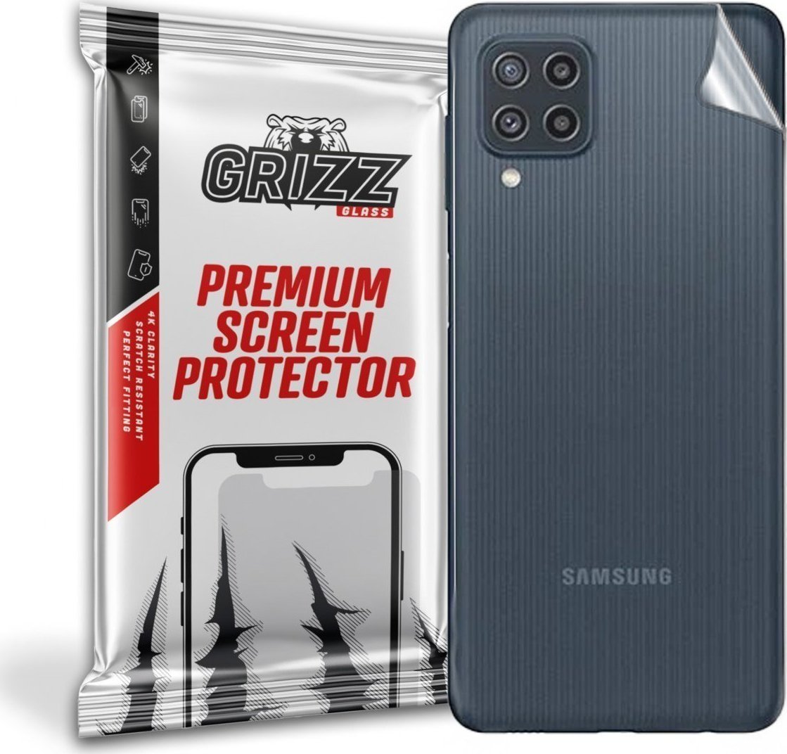 Folie protectie spate, GrizzGlass SatinSkin folie spate pentru Samsung Galaxy M22, Transparent