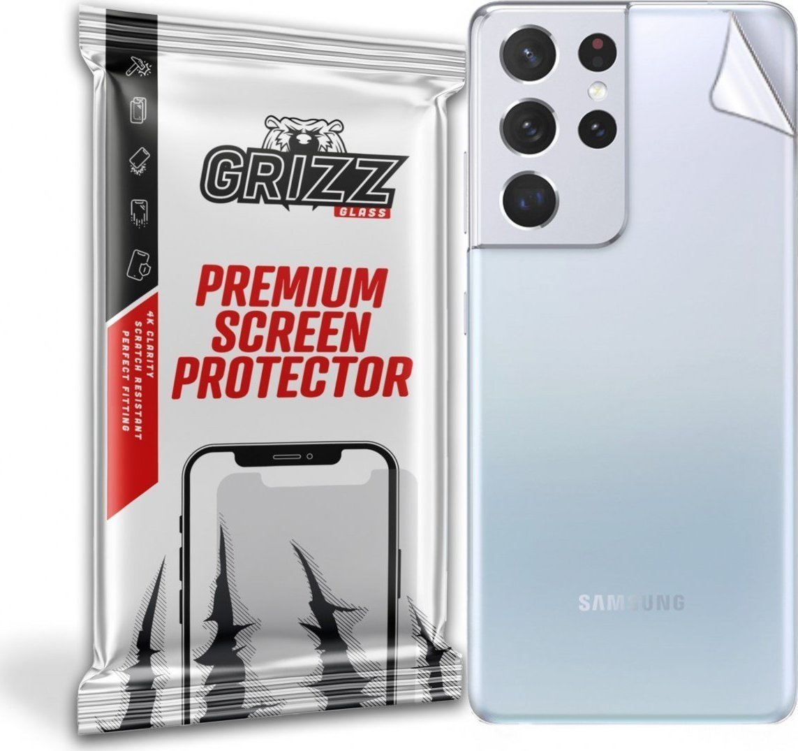 Folie protectie spate, GrizzGlass SatinSkin folie pentru Samsung Galaxy S21 Ultra