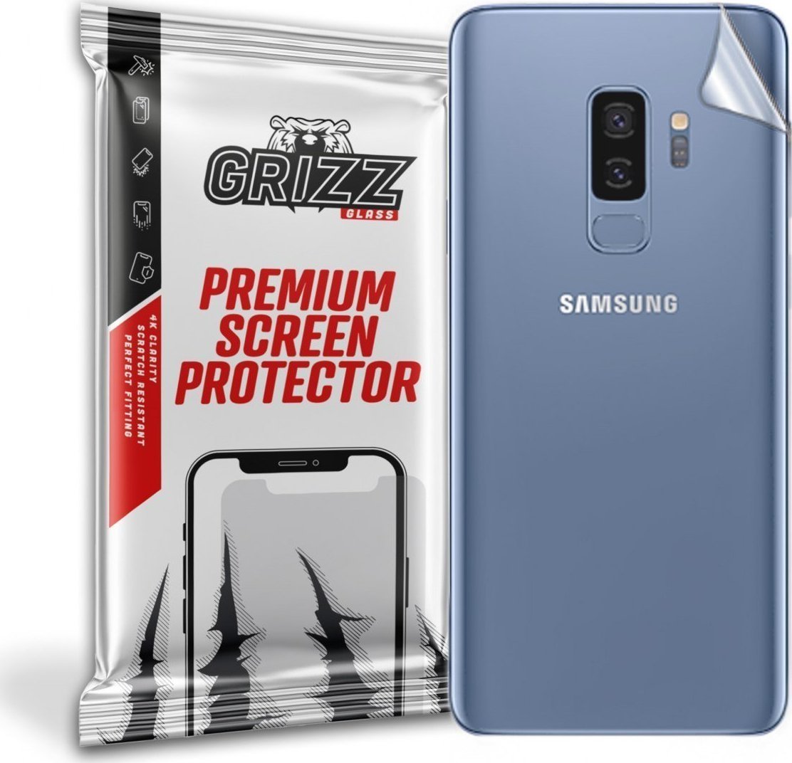 Folie protectie spate, GrizzGlass UltraSkin folie spate pentru Samsung Galaxy S9+, Transparent