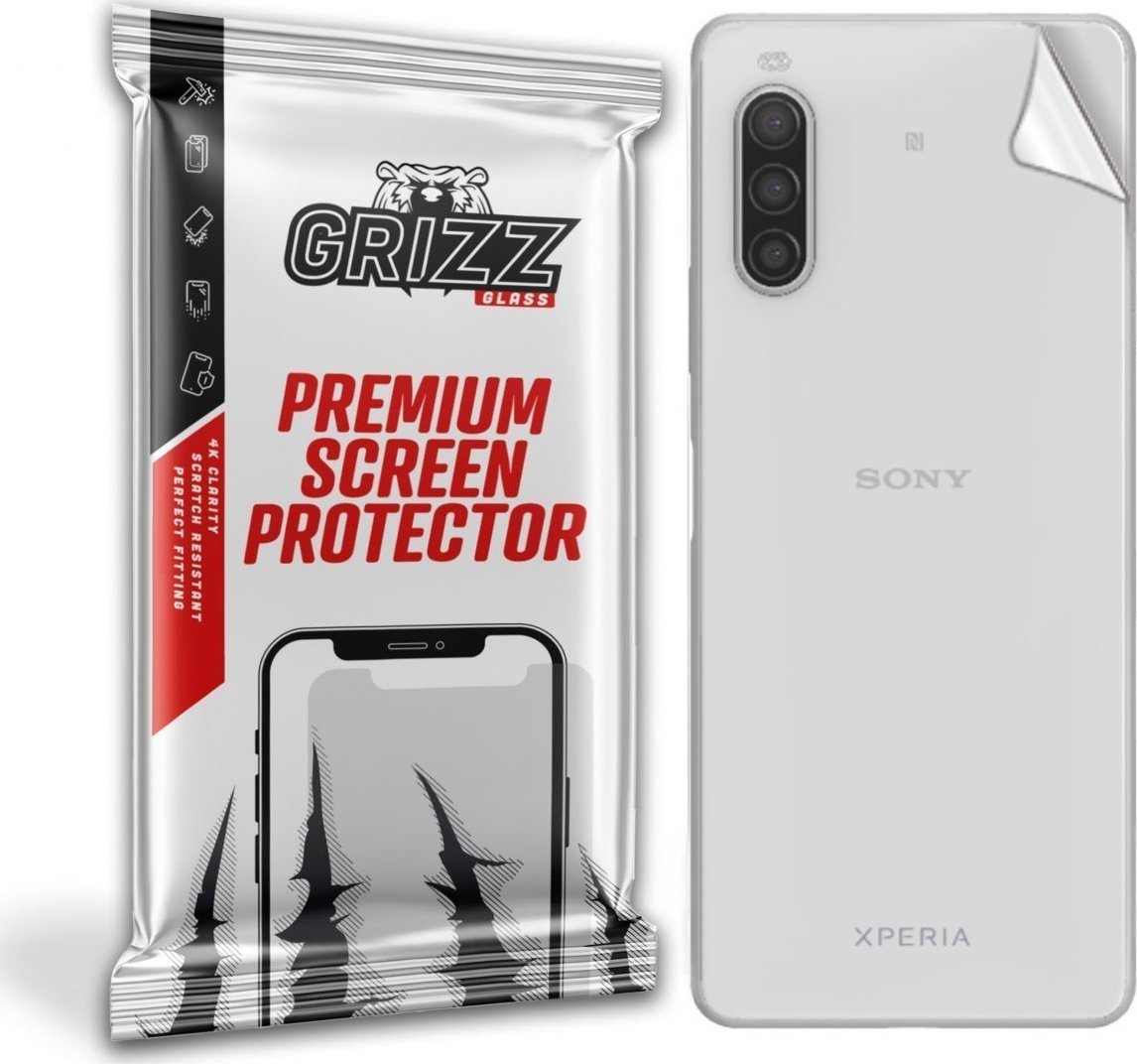 Folie protectie spate, GrizzGlass SatinSkin folie spate pentru Sony Xperia 10 II, Transparent