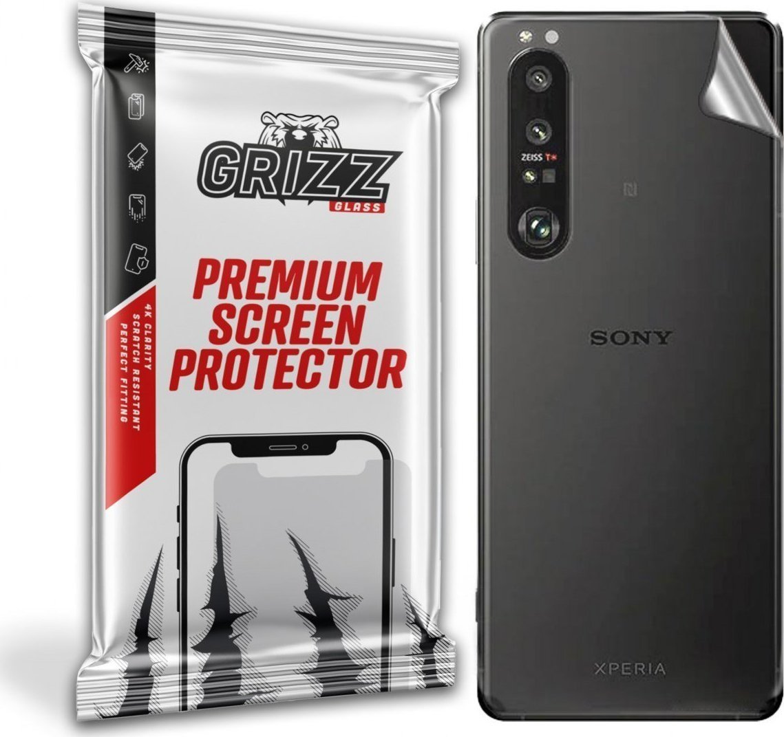 Folii protectie telefoane - Folie protectie spate, GrizzGlass SatinSkin folie spate pentru Sony Xperia 5 III 5G, Transparent