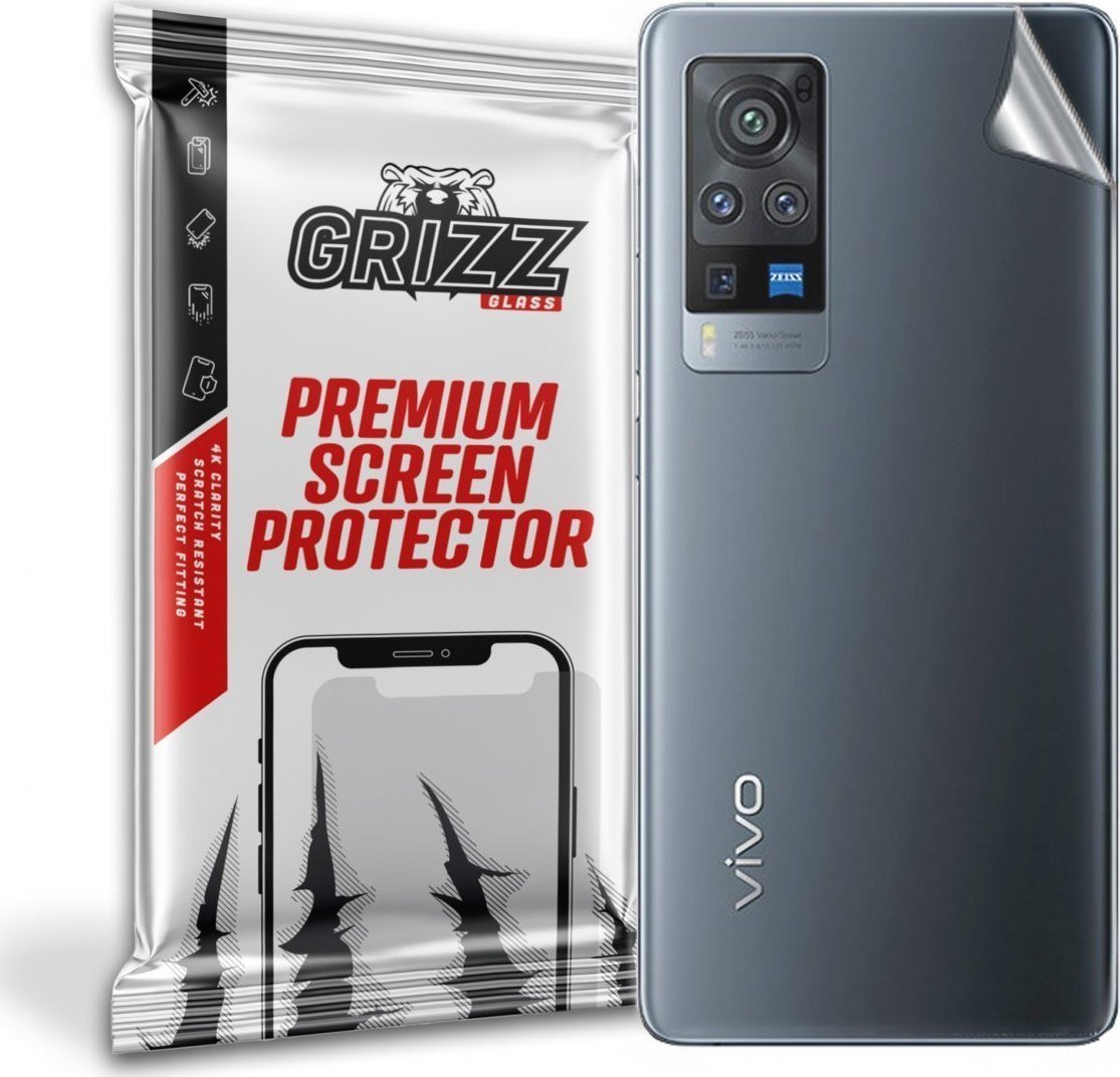 Film de protectie spate, folie spate GrizzGlass SatinSkin pentru Vivo X60 Pro 5G, Transparent