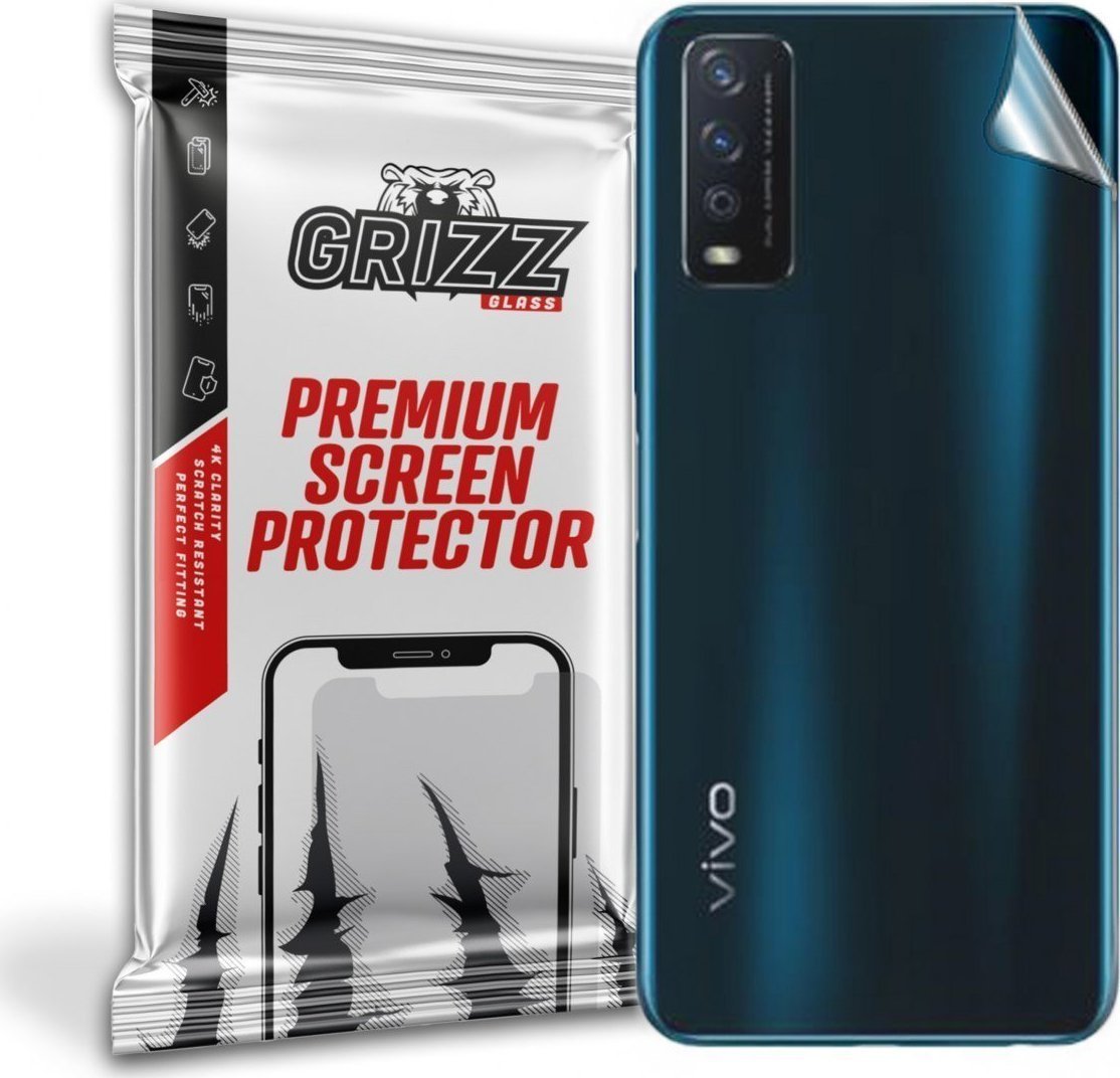 Folie protectie spate, GrizzGlass UltraSkin folie spate pentru Vivo Y12G, Transparent