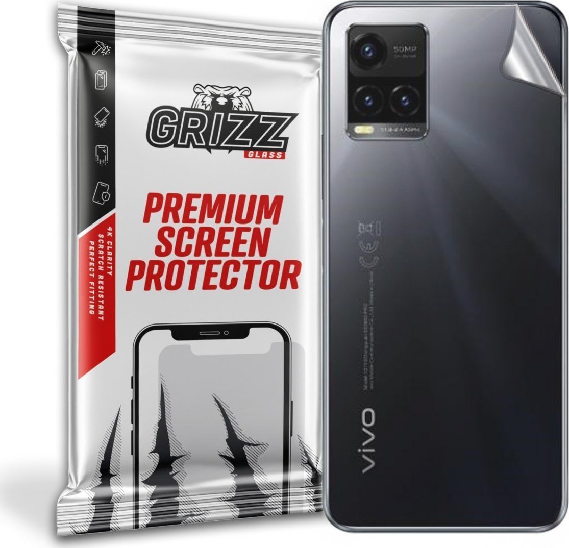 Folie protectie spate, GrizzGlass SatinSkin folie spate pentru Vivo Y33T, Transparent