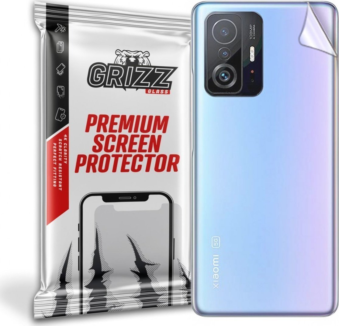 Folie protectie spate, GrizzGlass SatinSkin folie spate pentru Xiaomi 11T, Transparent