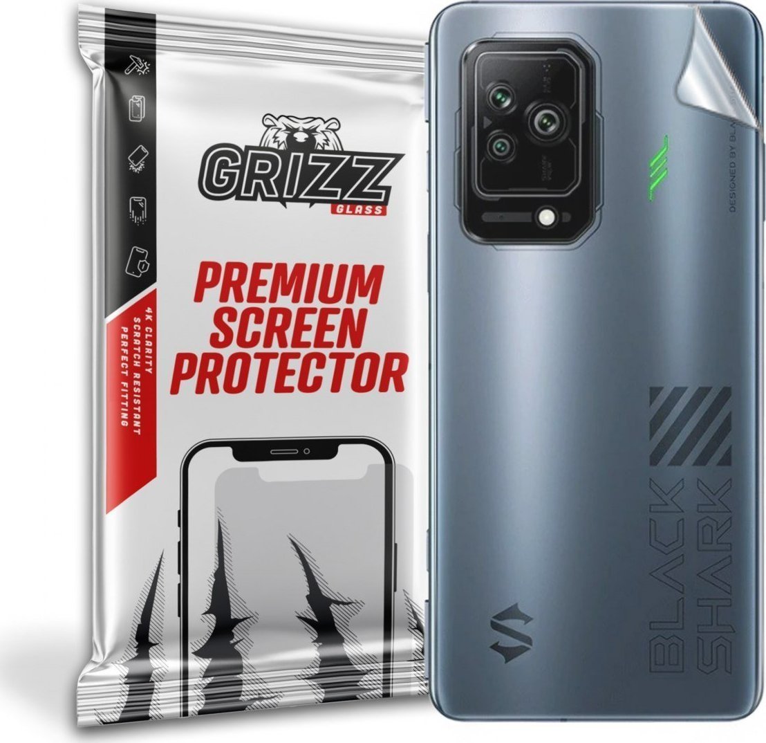 Folie de protectie spate GrizzGlass SatinSkin pentru Xiaomi BlackShark 5, Transparent