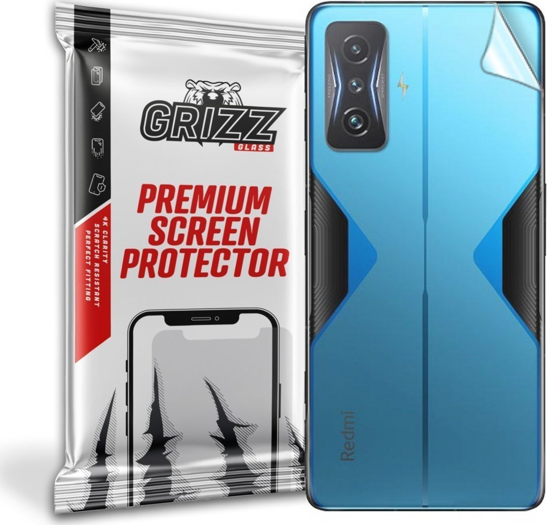 Folie protectie spate, GrizzGlass SatinSkin folie spate pentru Xiaomi Redmi K50 Gaming, Transparenta