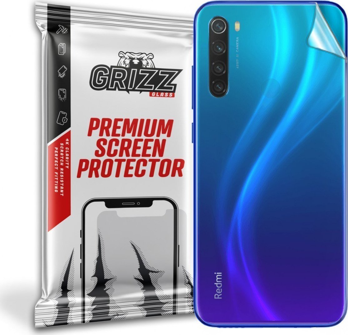 Folie protectie spate, GrizzGlass UltraSkin pentru Xiaomi Redmi Note 8 2021