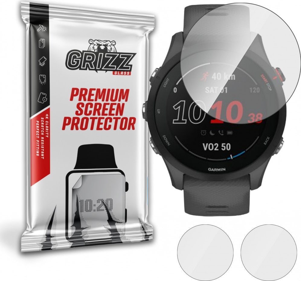 GrizzGlass Garmin Forerunner 255 Grizz Hybrid Glass